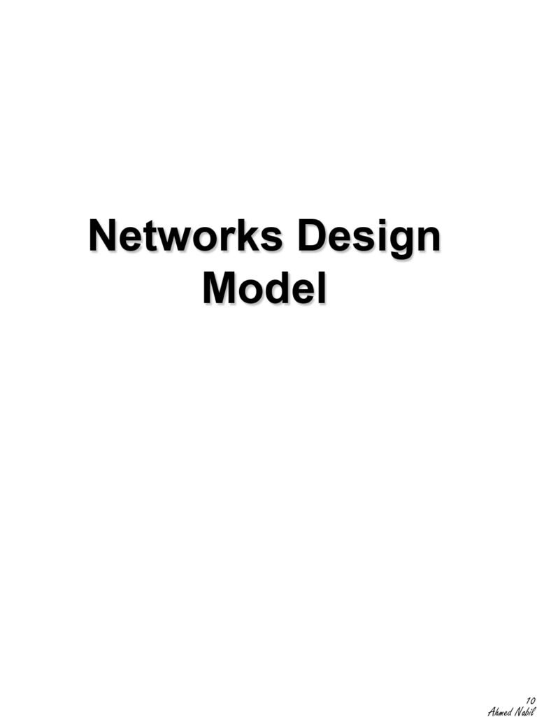 Networks Design Model