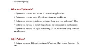 Getting started with Python from here (Session 1) PDF