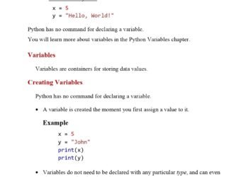 Python Variables