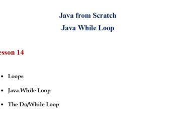 Learn Java While Loop