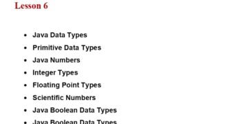 Learn Java Data Types