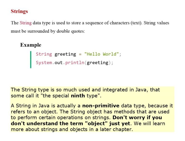 Learn Java Data Types (Session 6) PDF - Connect 4 Techs