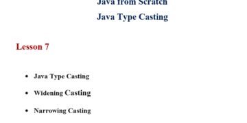 Learn Java Type Casting