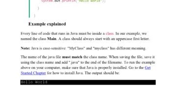 Learn JAVA Syntax