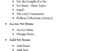 Python Sets (Session 12) PDF