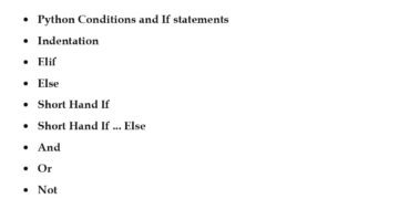 Python If ... Else (Session 14) PDF