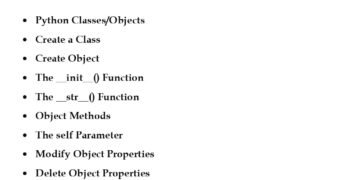 Python Classes and Objects (Session 20) PDF