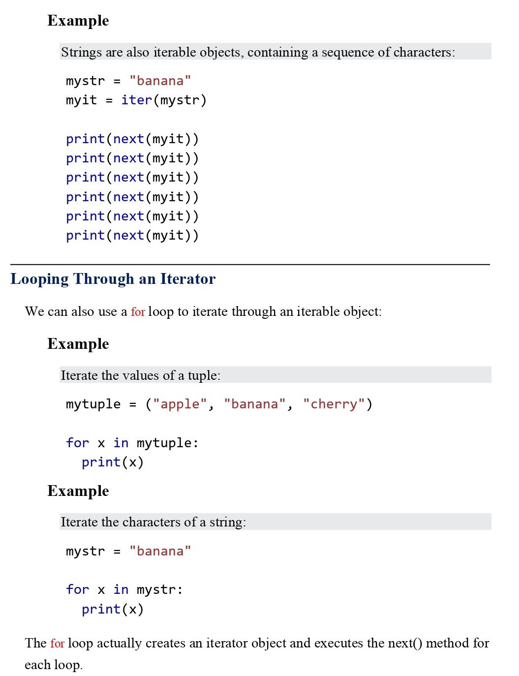 Python Iterators (Session 22) PDF - Connect 4 Techs