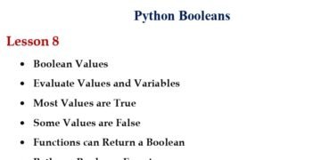 Python Booleans