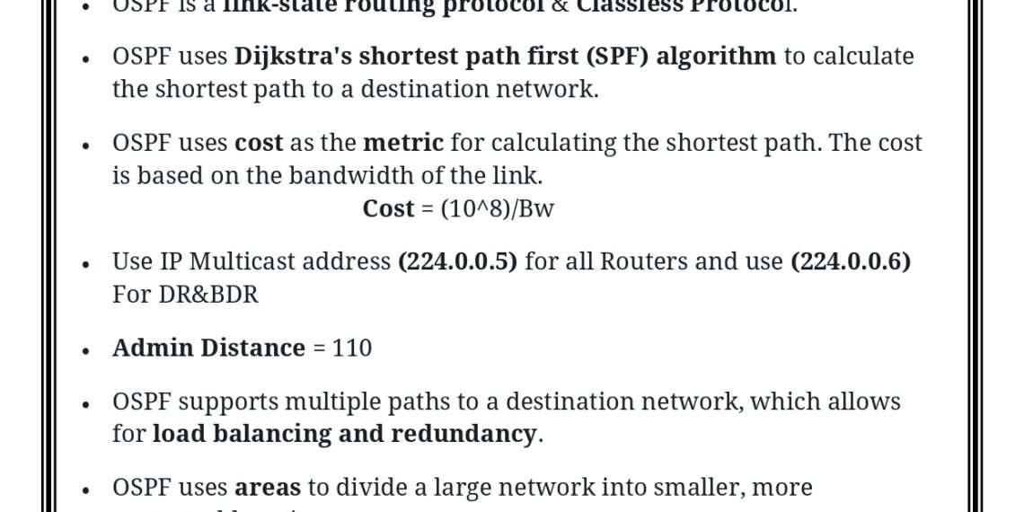 OSPF Quick review_