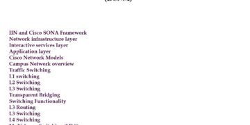 Summary Of Campus Network Design Models PDF