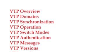 Summary Of VTP (VLAN Trunking Protocol) PDF