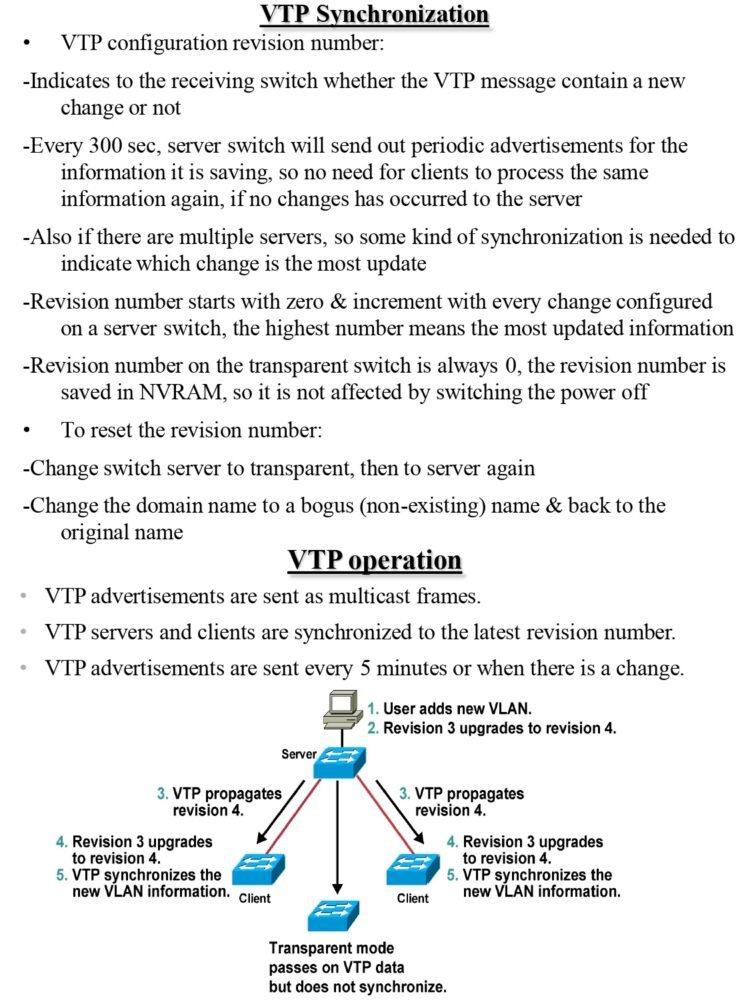 Summary Of VTP (VLAN Trunking Protocol) PDF - Connect 4 Techs